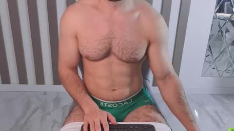 Snapshot of adam_muscle_ chatting on October 9, 6:18 am Adam online show from October 9, 6:18 am