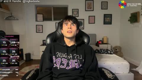 Snapshot of bigbadmj chatting on February 6, 6:29 am Asta online show from February 6, 6:29 am