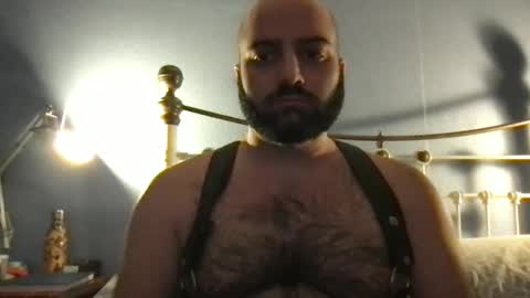Snapshot of hairyleatherguy chatting on December 8, 7:22 pm Hairy Guy online show from December 8, 7:22 pm