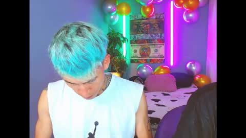 SANTI  AND JORDAN online show from October 18, 10:15 pm