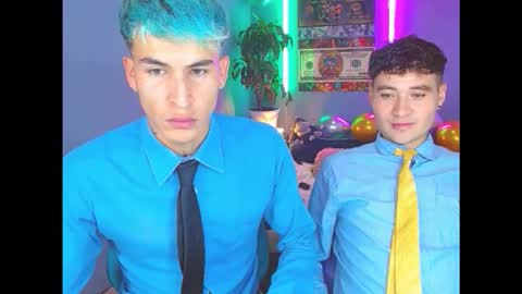 SANTI  AND JORDAN online show from October 14, 10:28 pm