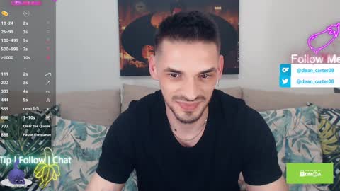 Dean Carter online show from April 8, 9:45 pm