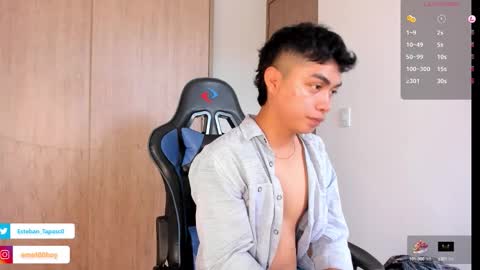 Snapshot of steven_twink07 chatting on October 10, 9:50 pm Esteban online show from October 10, 9:50 pm