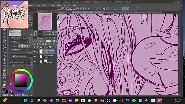 DrenchedArt online show from December 18, 12:43 am