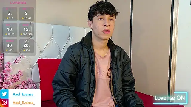 Axel  Evans online show from October 9, 12:10 pm