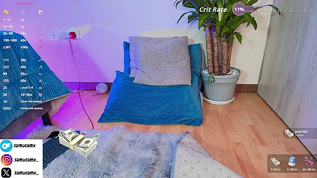 samucamx  online show from October 5, 5:00 am