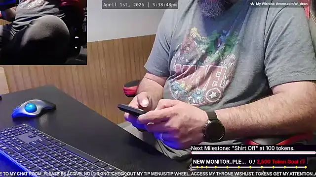 DeanonCam online show from April 1, 8:39 pm